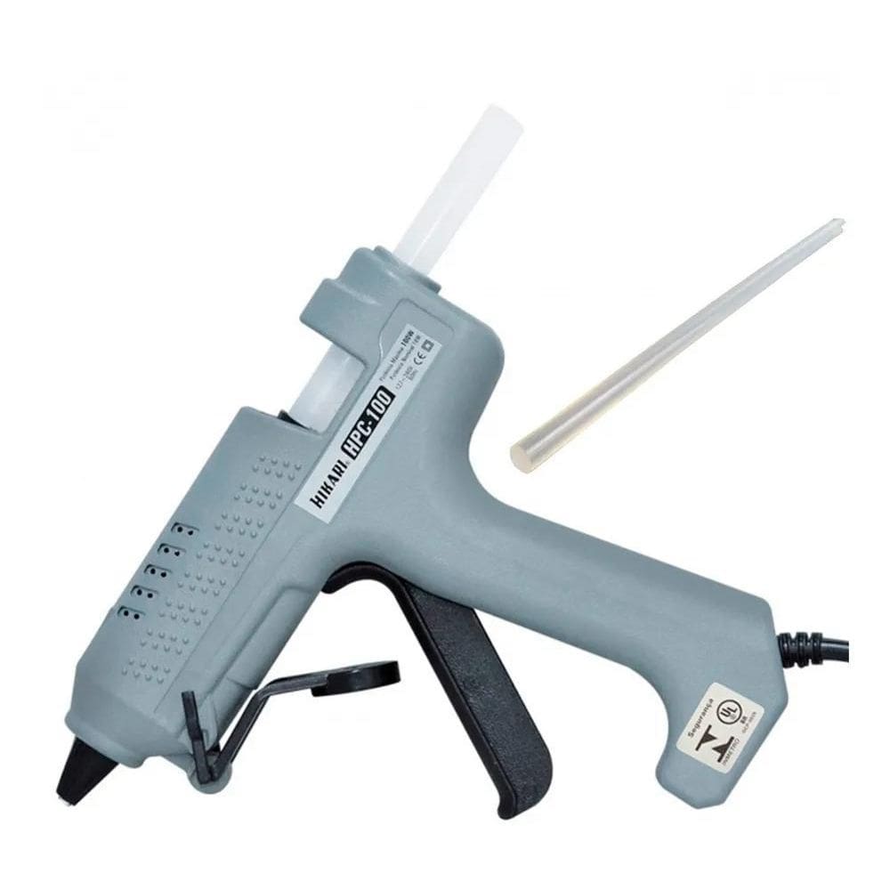 3X Pistola De Cola Quente Hikari Hpc-100 Profissional 100W F