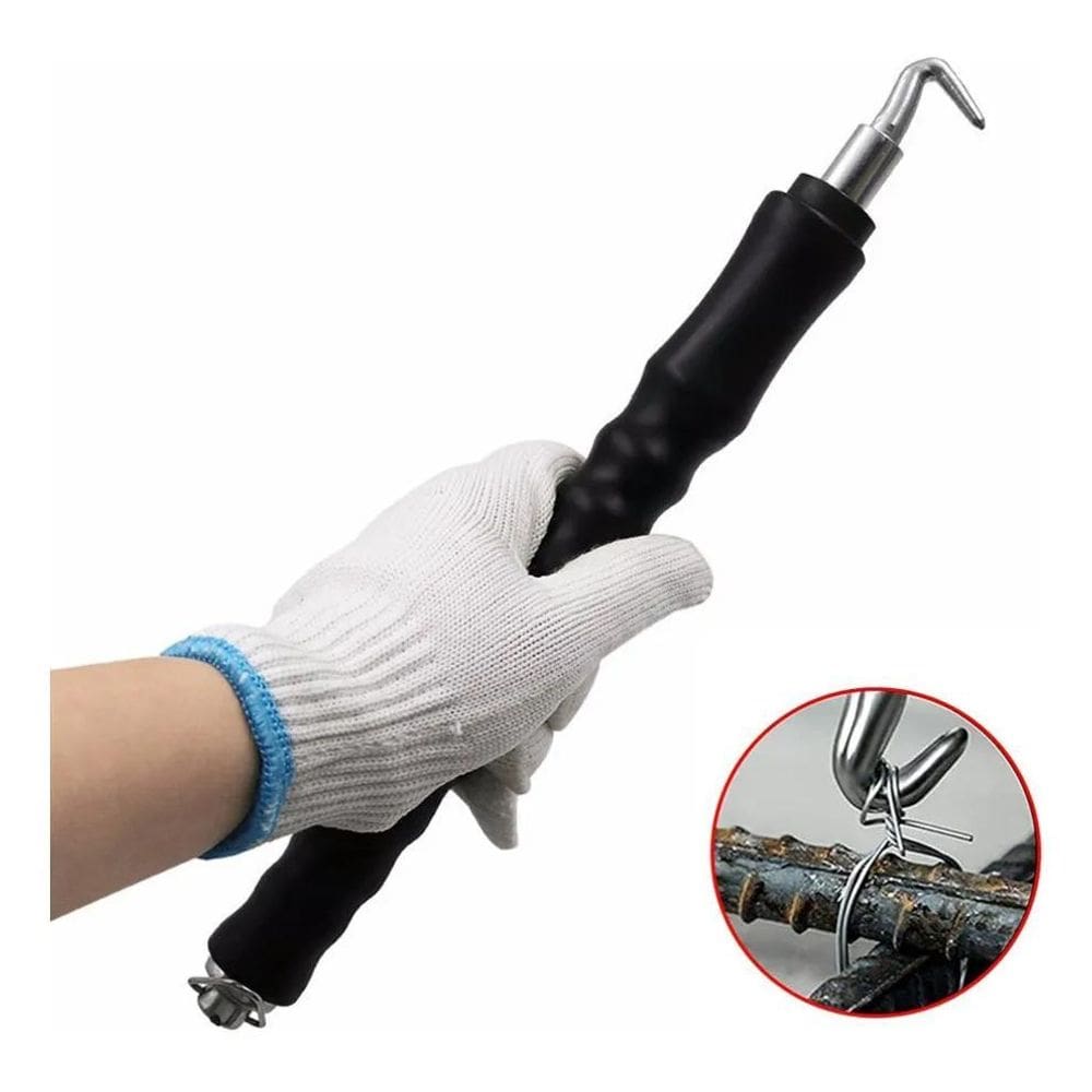 3X Ferramenta Enrolar Arames Amarração Ferragem Construção