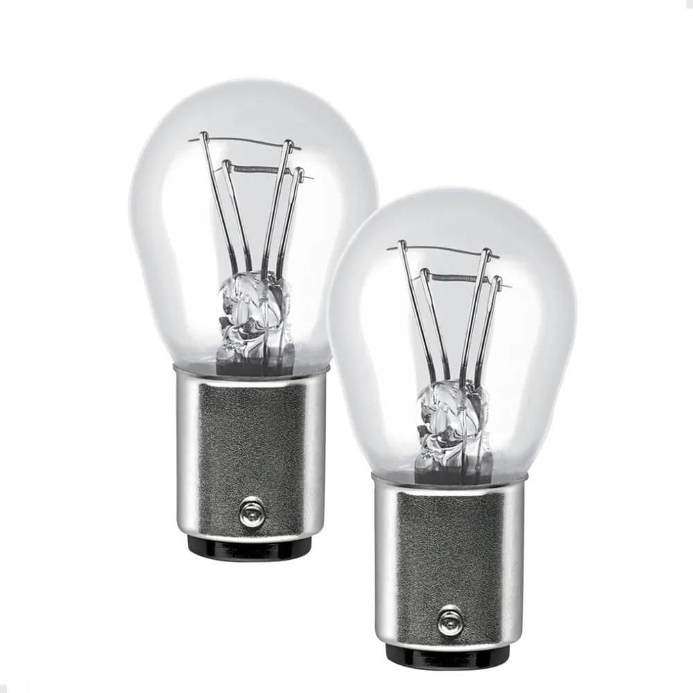 3X Par Lampadas Osram 2 Polos P21 12V 5W Lanterna Freio
