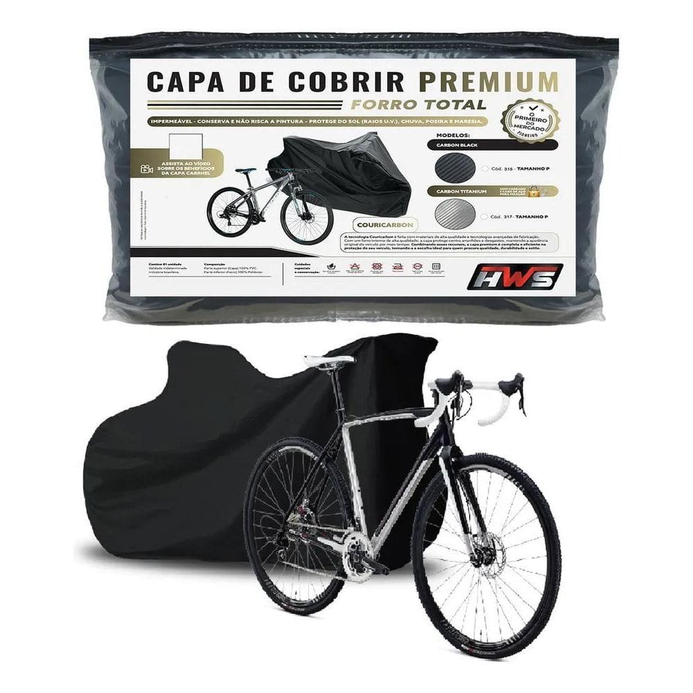 3X Capa Para Bicicleta Impermeável Marca Hws Forrada Premium