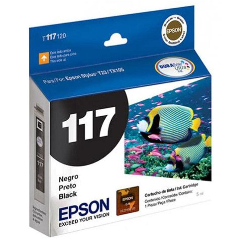 Cartucho Epson Preto 5ml - T117120-br