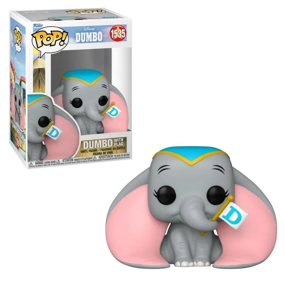 Boneco Funko Pop Disney Dumbo Com Bandeira 1535