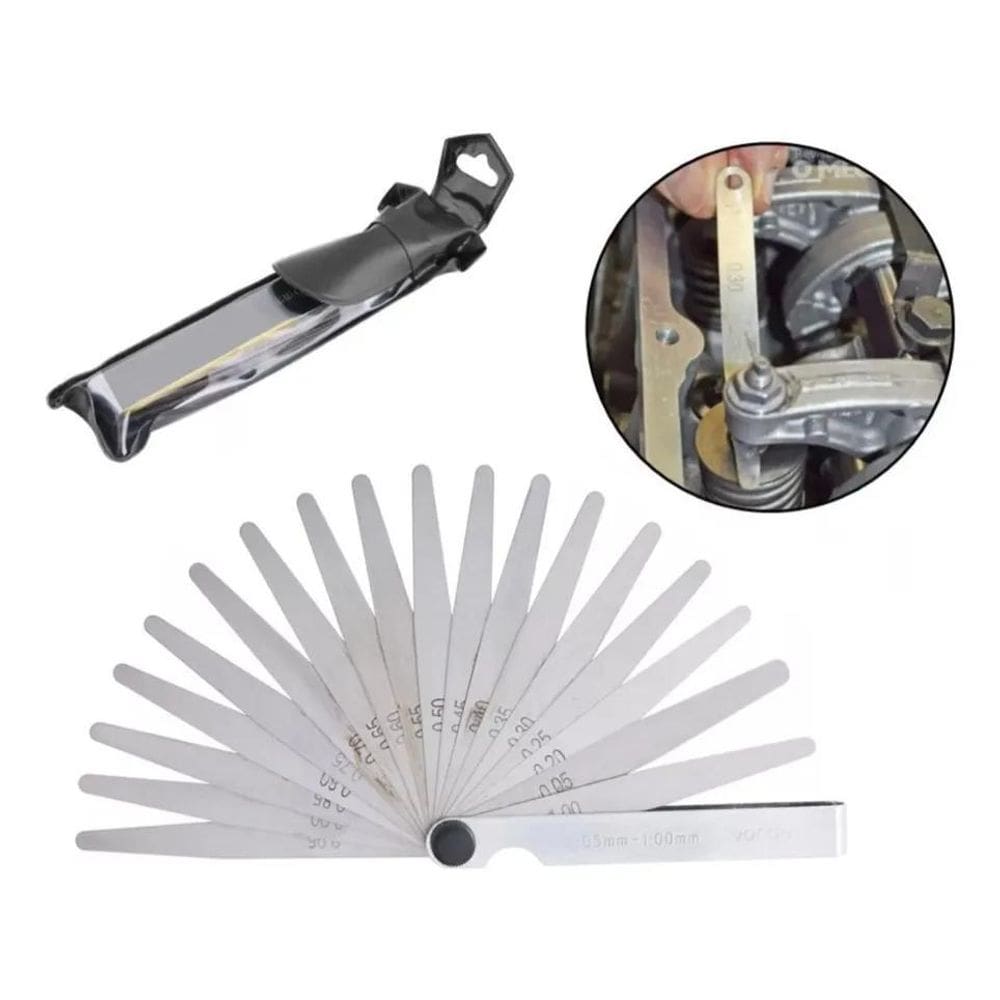 3X Jogo Com 13 Calibres De Folga 0,05Mm A 1,00Mm Mecanica