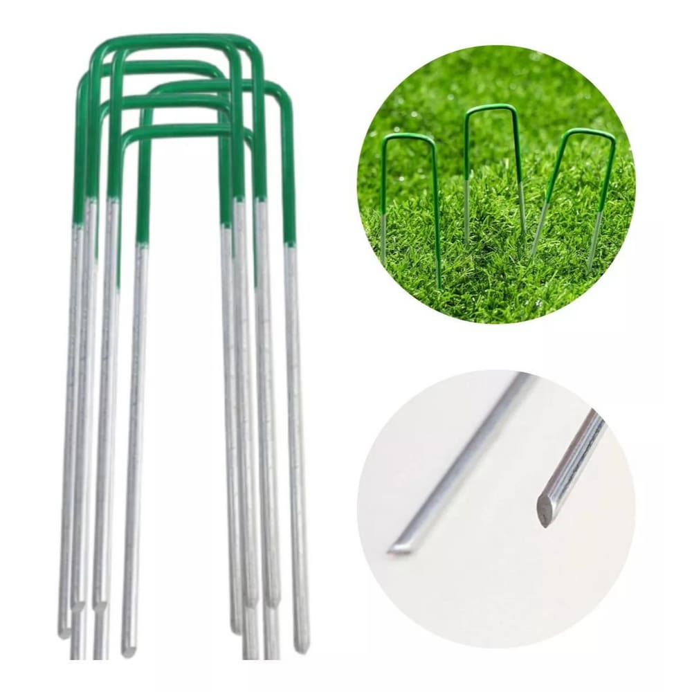 Grampos Para Fixação De Grama Sintética - Kit 15 Unidades