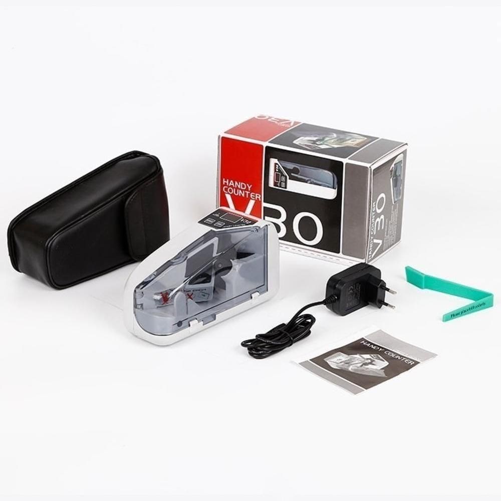 Contador Cedulas Contar Dinheiro Maquina Portatil Notas Euro Real Dolar Mini Profissional