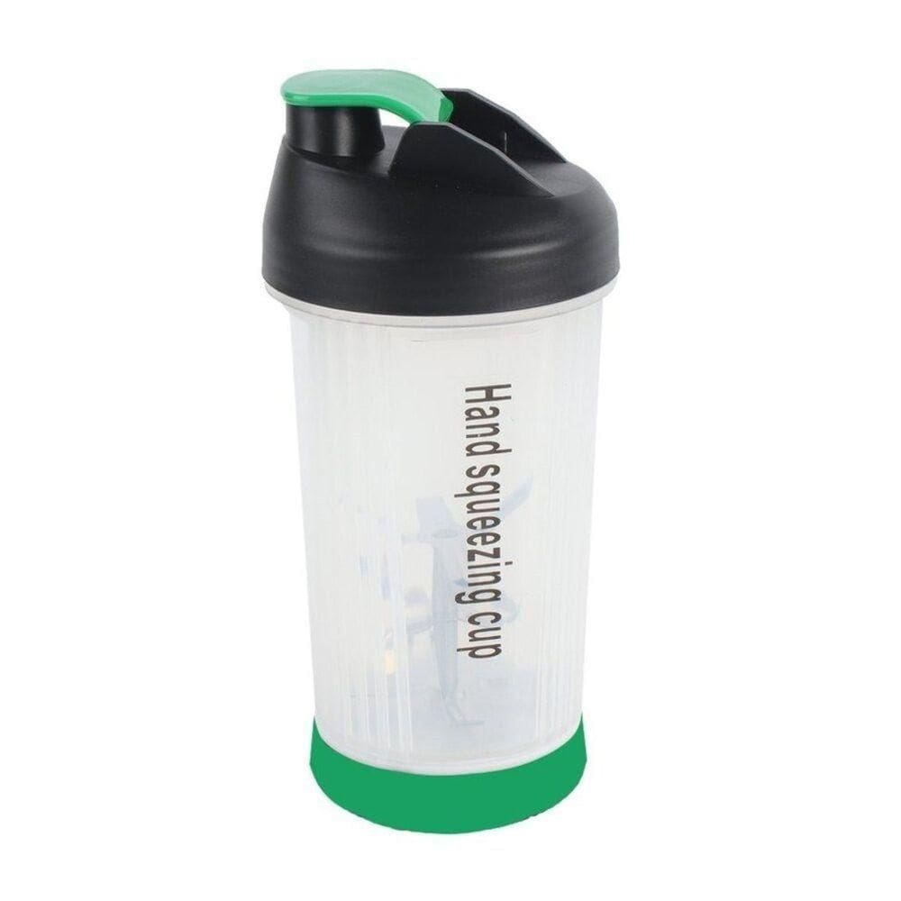 Mini Liquidificador E Copo Misturador Portátil Manual 450 Ml Para Shakes, Sucos E Suplementos