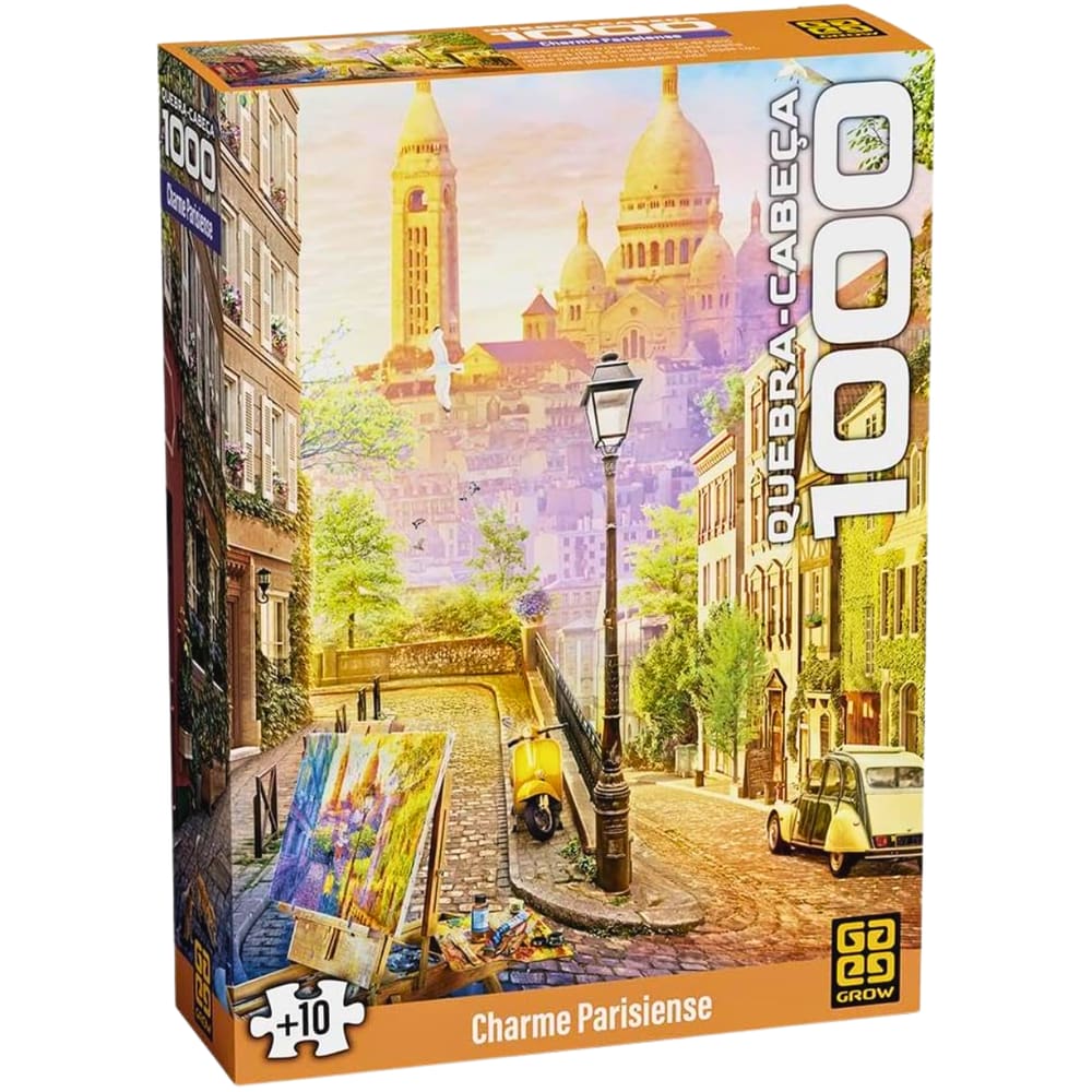 Quebra Cabeça Puzzle 1000 Peças Charme Parisiense Grow