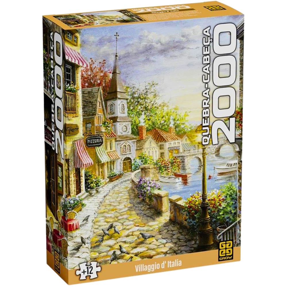 Quebra Cabeça Puzzle 2000 Peças Villagio D`Italia Grow