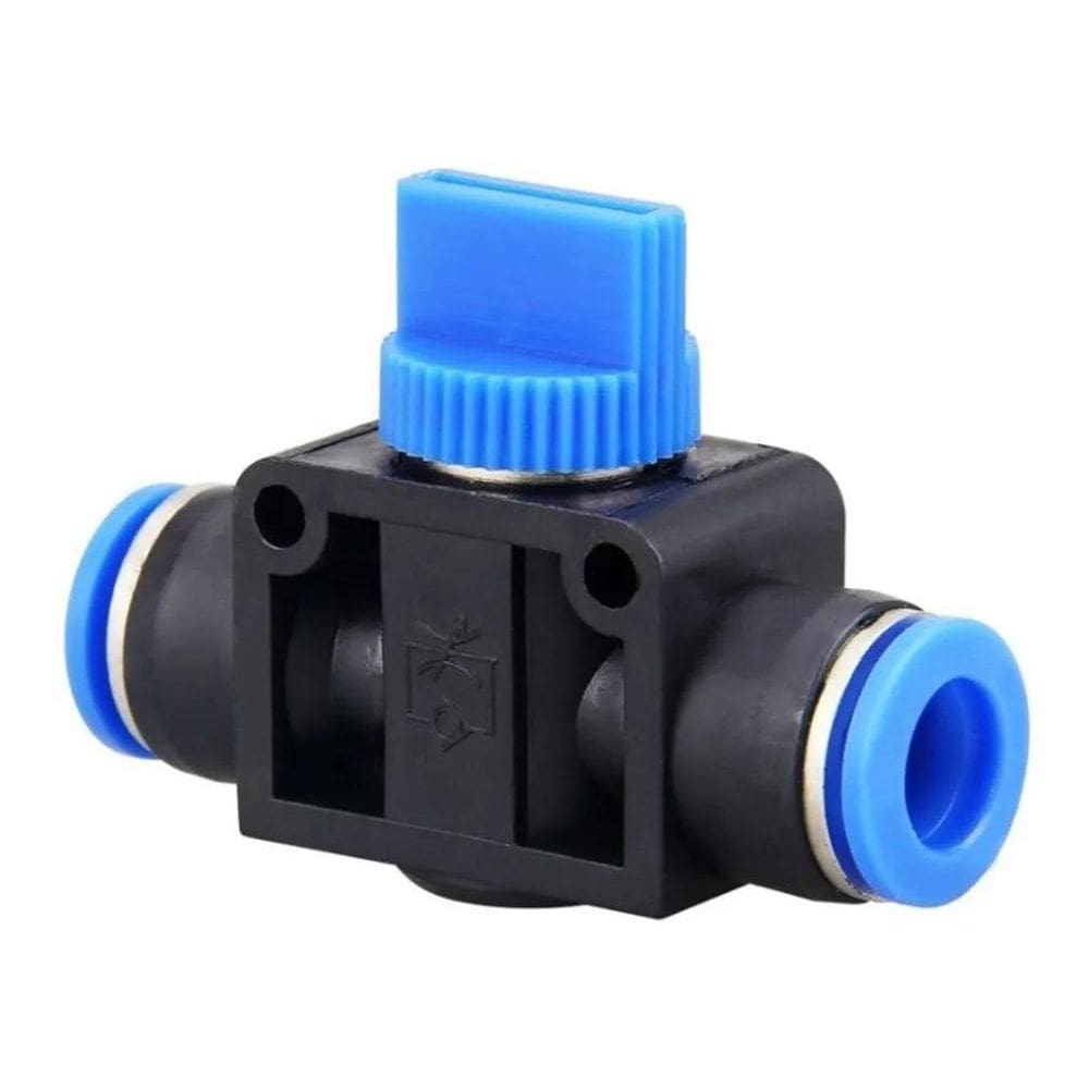 3X Válvula Pneumática De Bloqueio De Fluxo Registro Tubo 6Mm