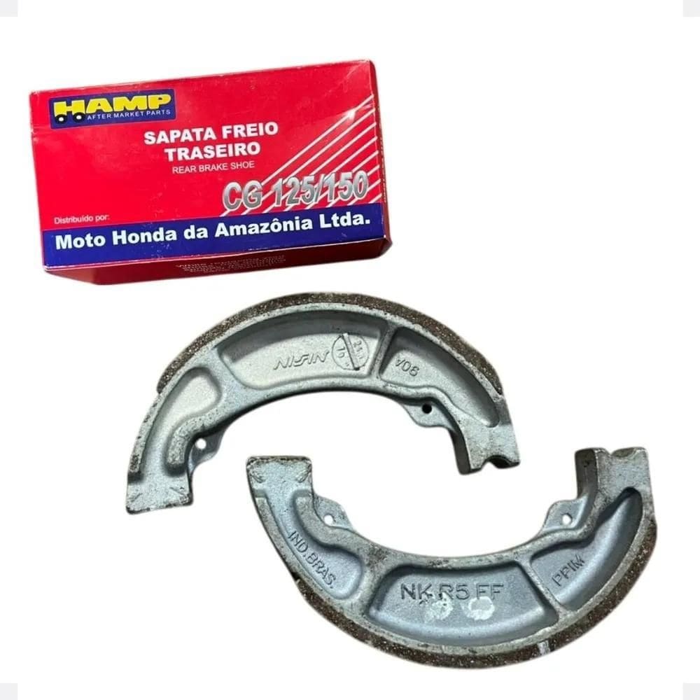 3X Patim Lona Freio Traseira Titan Cg 125 150 160  H