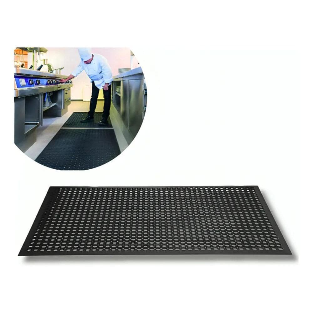 3X Tapete De Borracha 100% Antiderrapante Banheiro Box 42X30