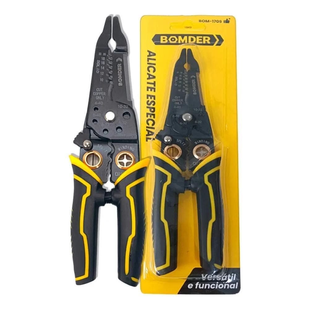 3X Bomder Bom-1709 Alicate Multifunção Aparador E Descascado