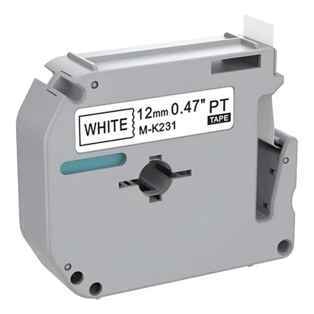 Fita Rotulador Brother Pt-70 PT-80 bco letra pta
