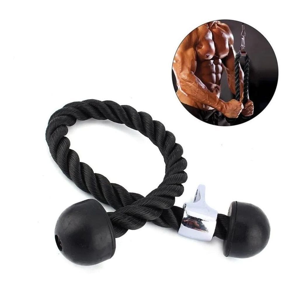 3X Puxador Triceps Duplo Corda Crossover Pulley Musculação P