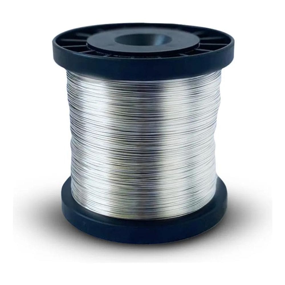 3X Fio De Aço Inox Rolo Arame Cerca Elétrica 0,60Mm 378 Metr