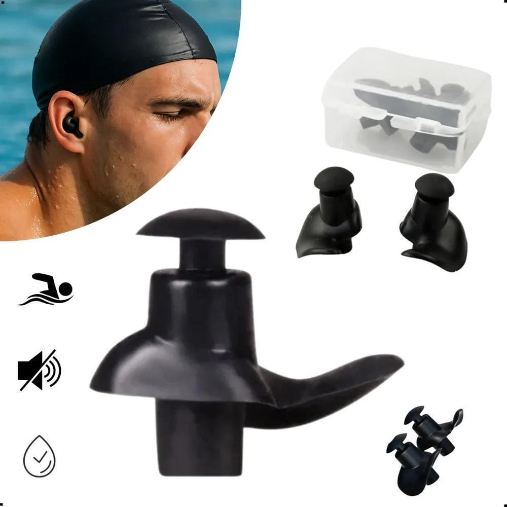 3X Protetor Auricular Tampão Ouvido Natação Moldável Barulho