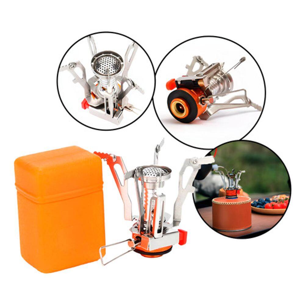 Mini Fogareiro Acendimento Automático Portátil para Viagens Camping e Trekking