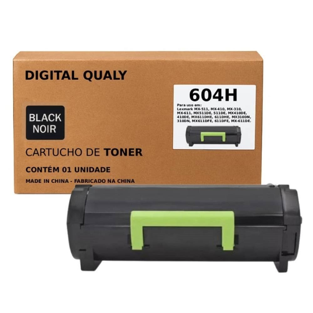 Toner Compatível 604h 60fbh00 Mx310 Mx410 Mx511 Mx611 10k Tinta Preto