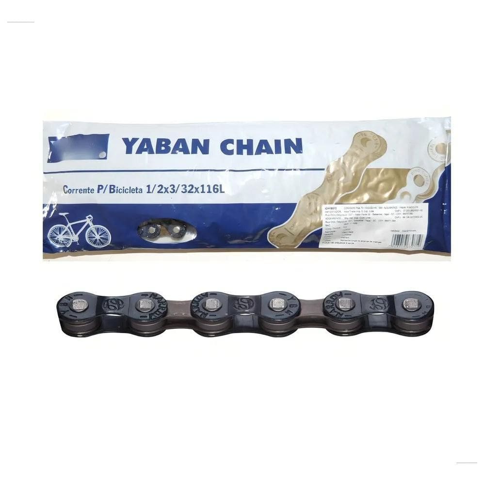 3X Corrente Bike Yaban Ybn 7/8V 116L Serve Mtb Speed Bike 29
