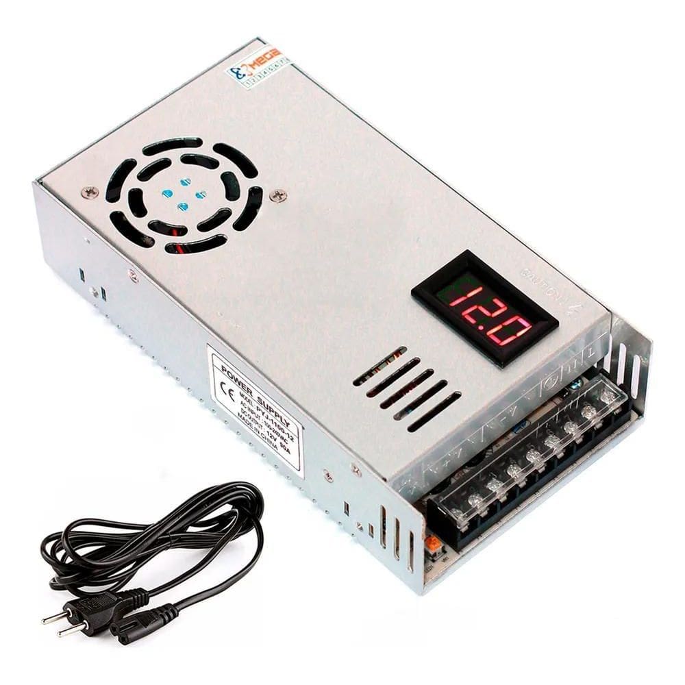 3X Fonte Automotiva Chaveada 13,8 V 90 Amperes + Extensao Ca