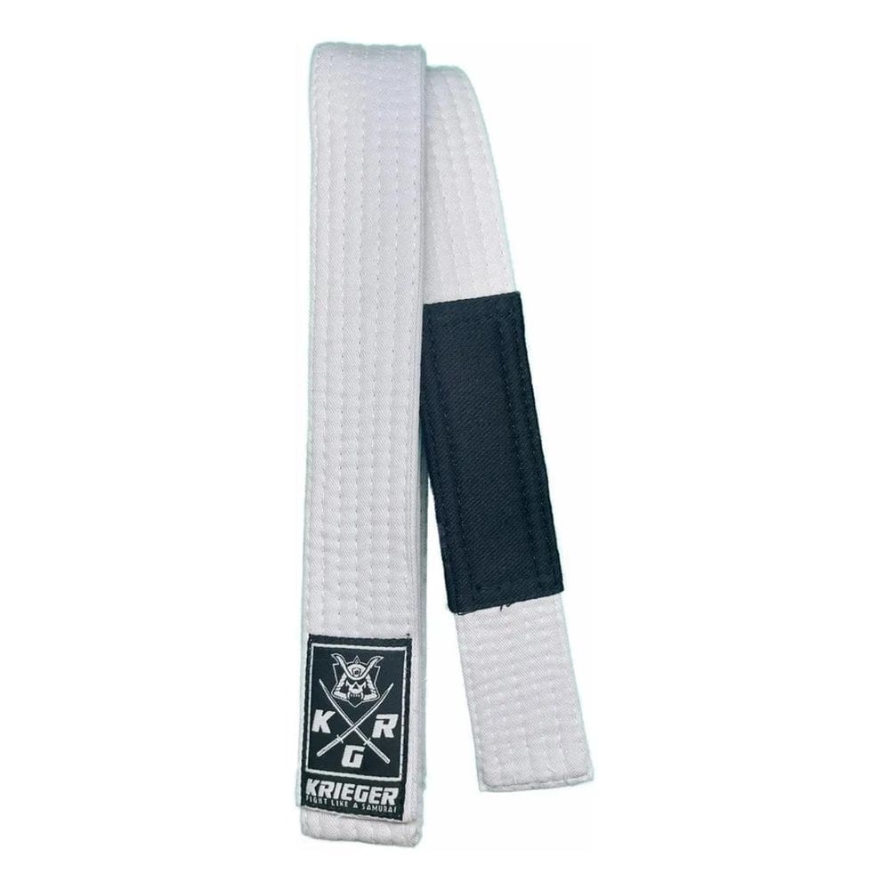 3X Faixa Jiu Jitsu Bjj Branca 7 Costuras - Krieger Fight