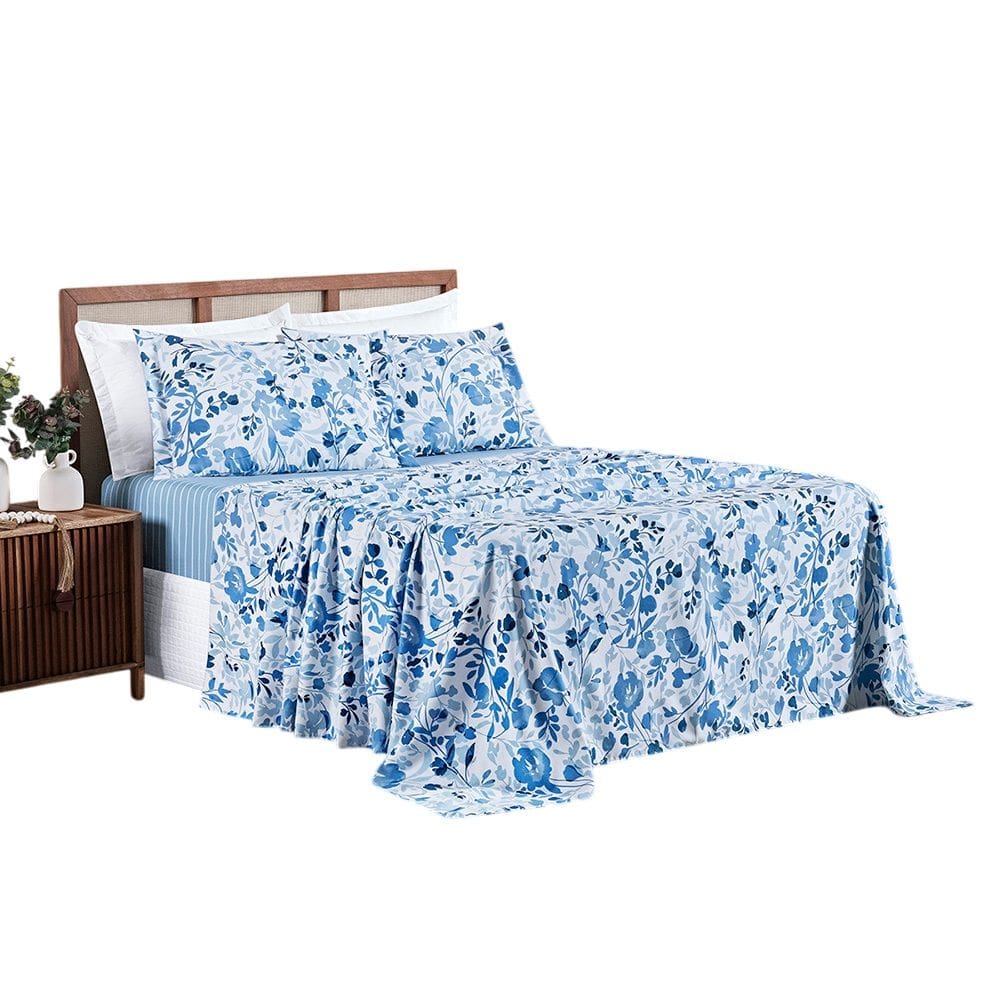 Jg Lençol King Spring 4pç 100% Poliéster - Lolli