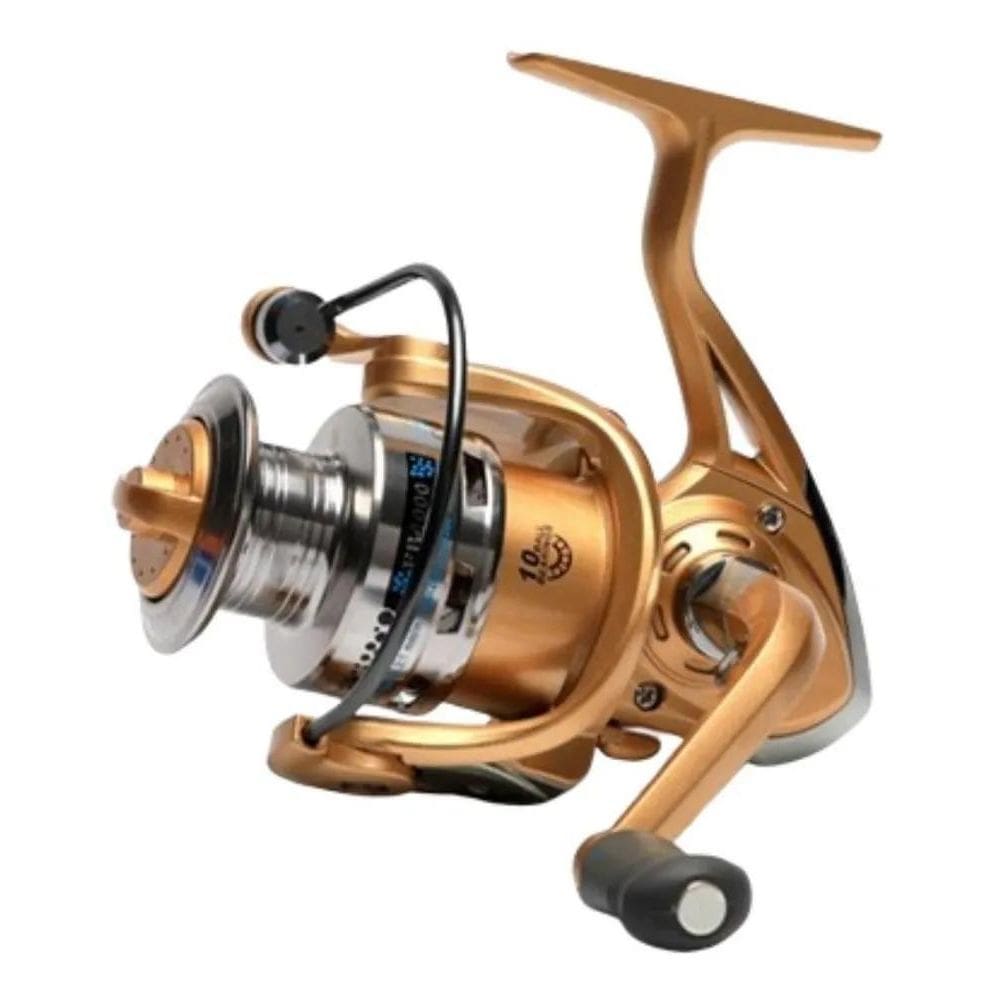 3X Carretel Molinete Cmik Fb5000 Direito/Esquerdo Color Dour