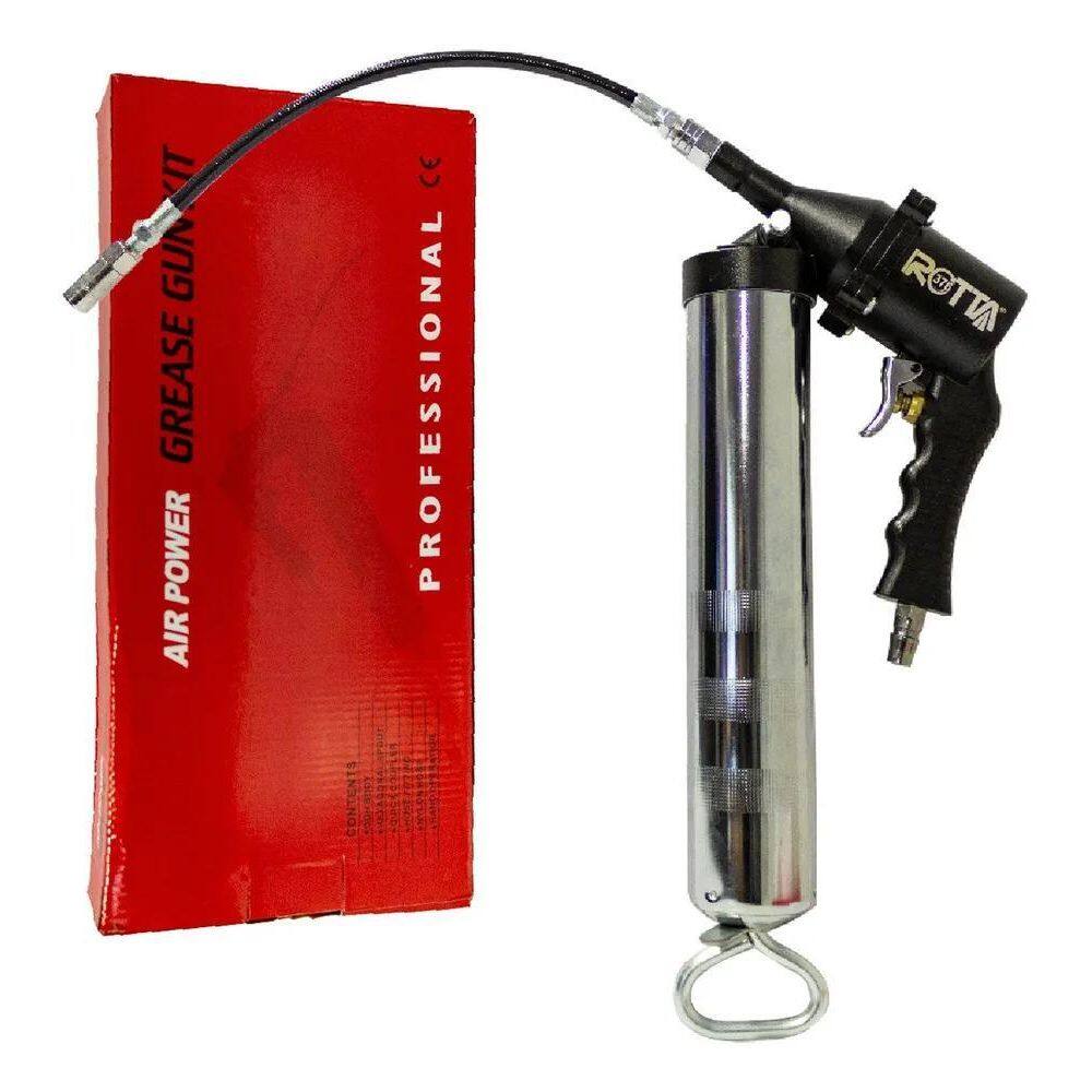 3X Engraxadeira Pneumática Bomba Manual Graxa 400G Rotta 376