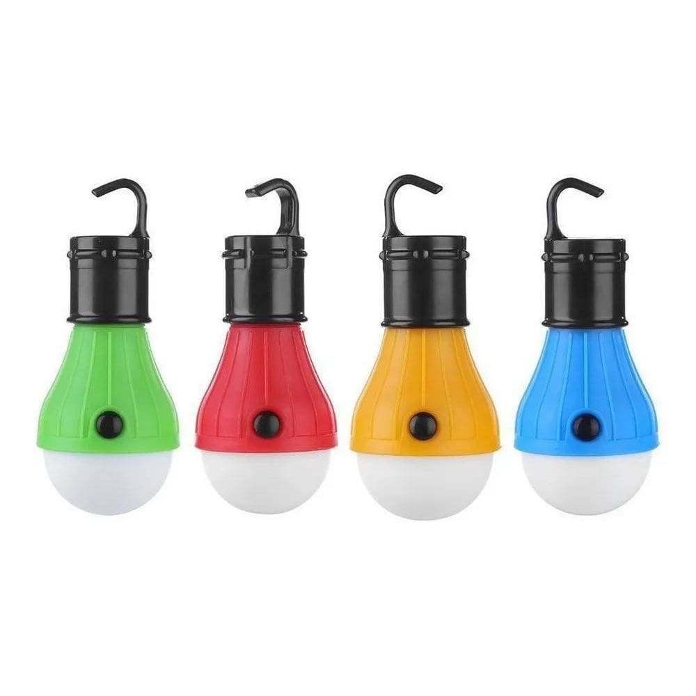 3X Kit 2 Lampadas Camping Led Pesca Barraca Lanterna