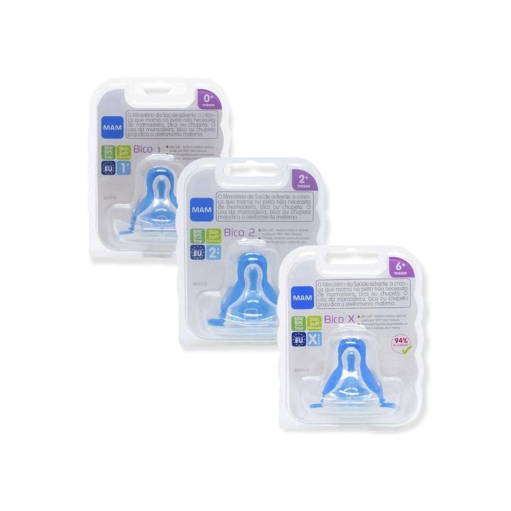 Bico Mamadeira Compativel Todas Mamadeiras Mam Skinsoft