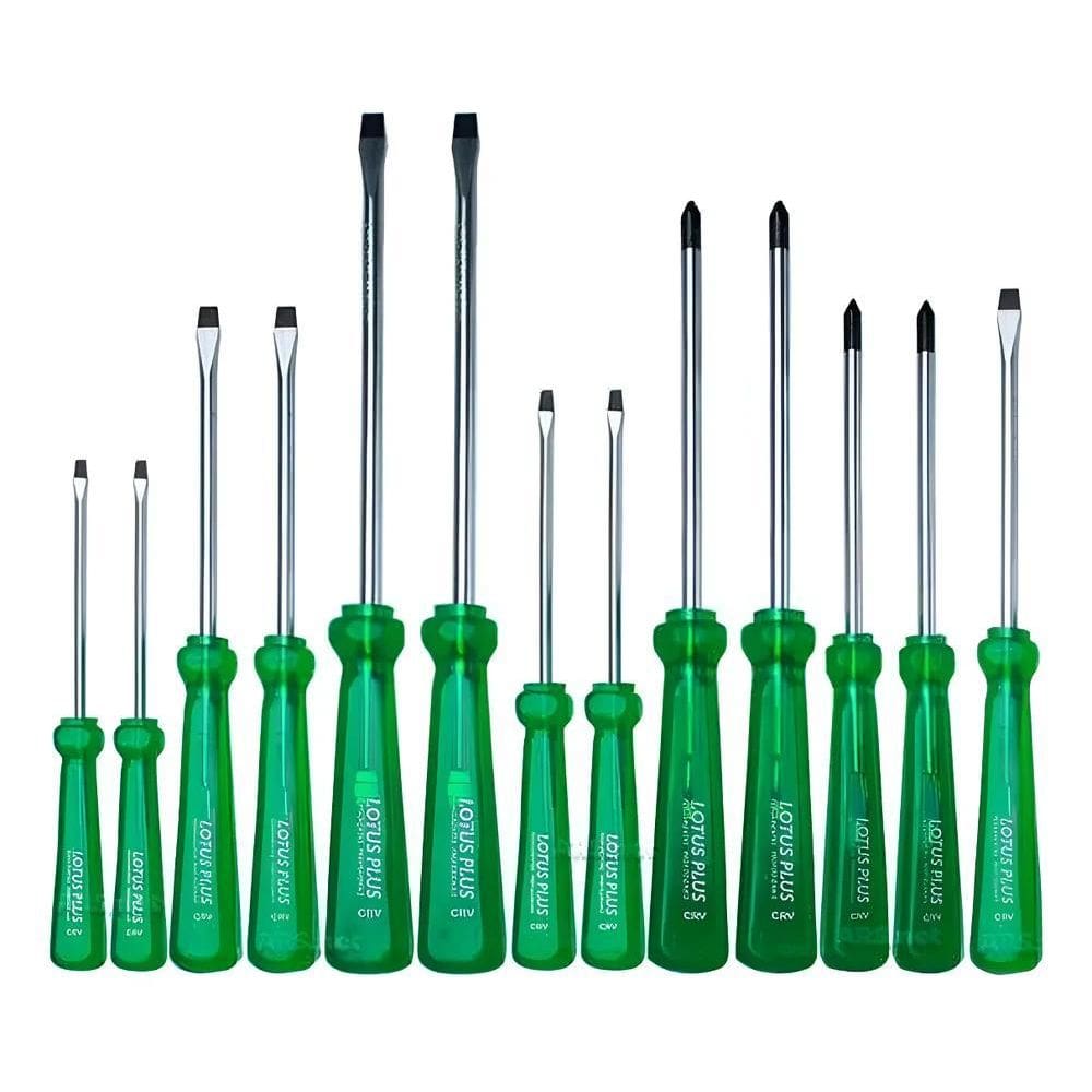 3X Kit Ferramentas Chave De Fenda E Phillips 13 Pçs Imantada