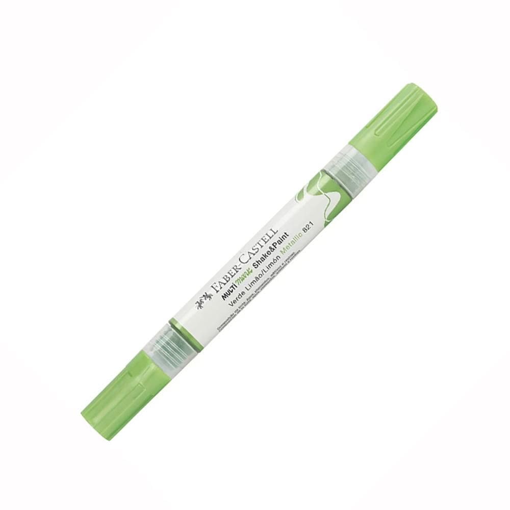Marcador permanente Multimark Verde Metálico Faber-Castell