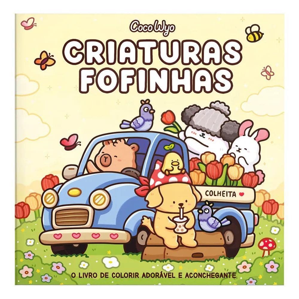 3X Criaturas Fofinhas  Cozy Cuties  Livro De Colorir Coco Wy