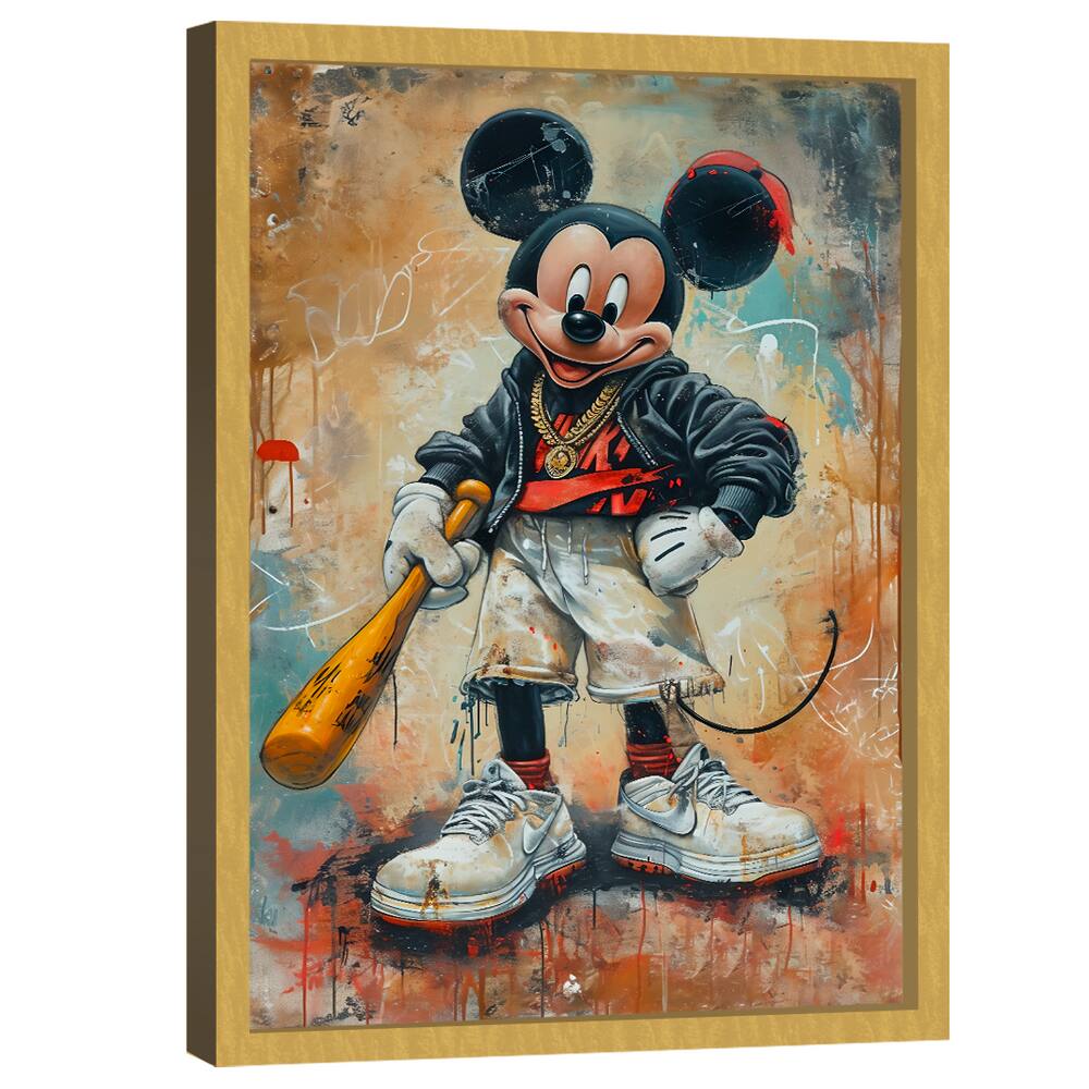 Quadro Decorativo Mickey Mouse Rebelde
