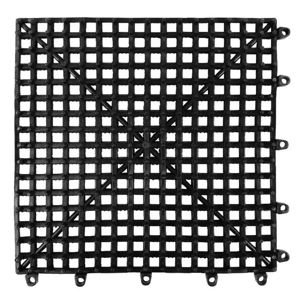 3X Piso Borracha Kapazi Ak30-Aquac Kap Premium Cor Preto