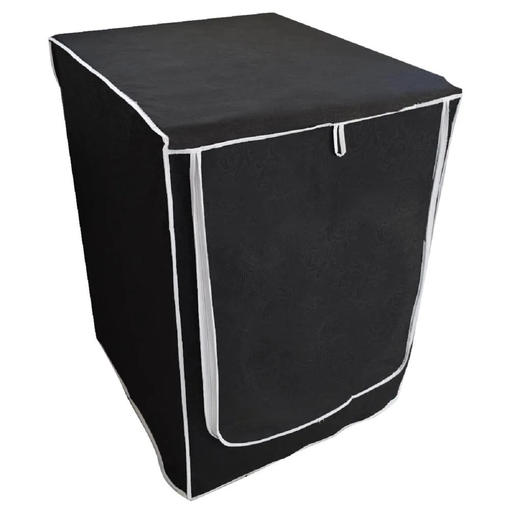 Capa Maquina de Lavar c/ziper FRONTAL  Preto G RIBER