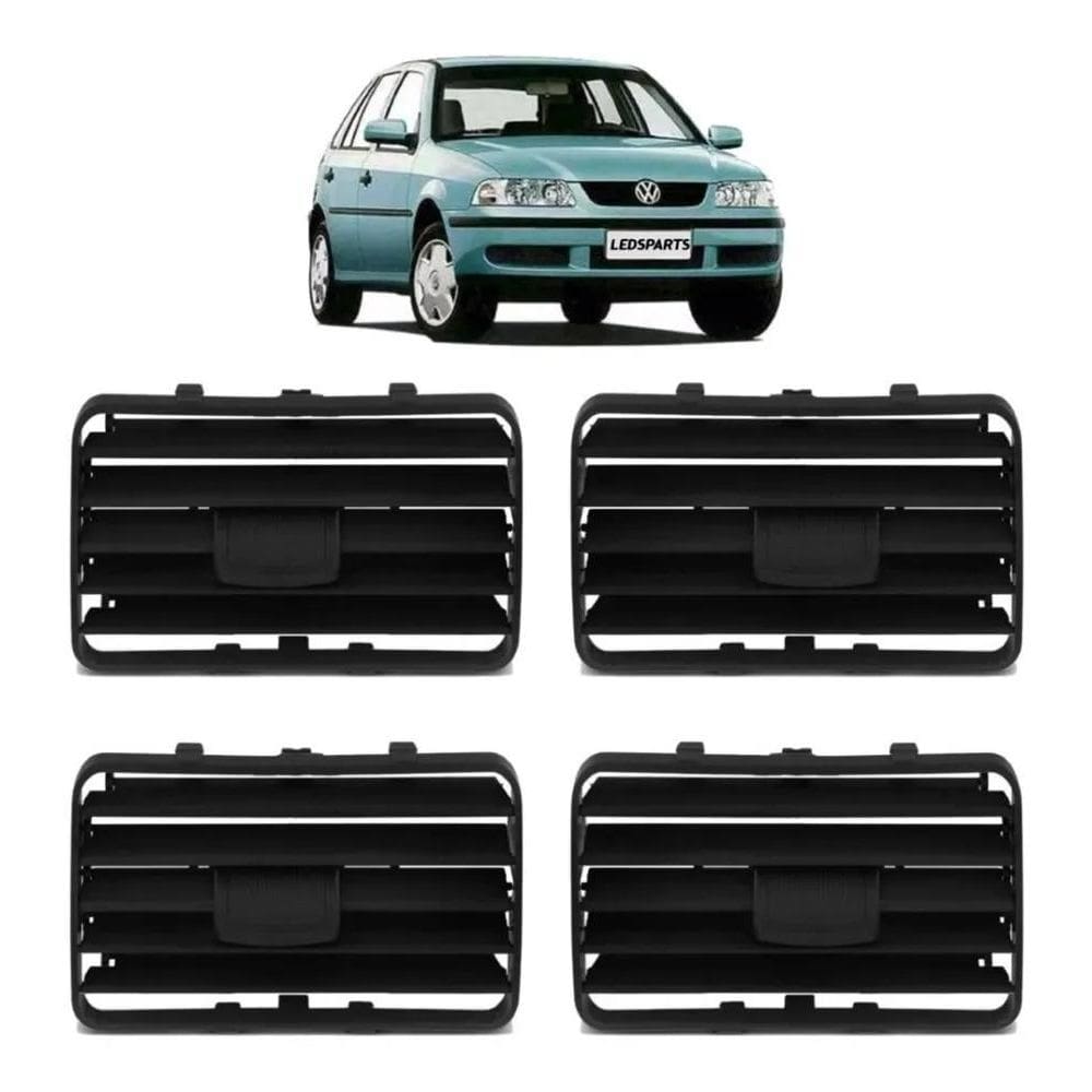 3X Kit Difusor Ar Painel Preto Gol G3 Parati Saveiro - 4 Peç