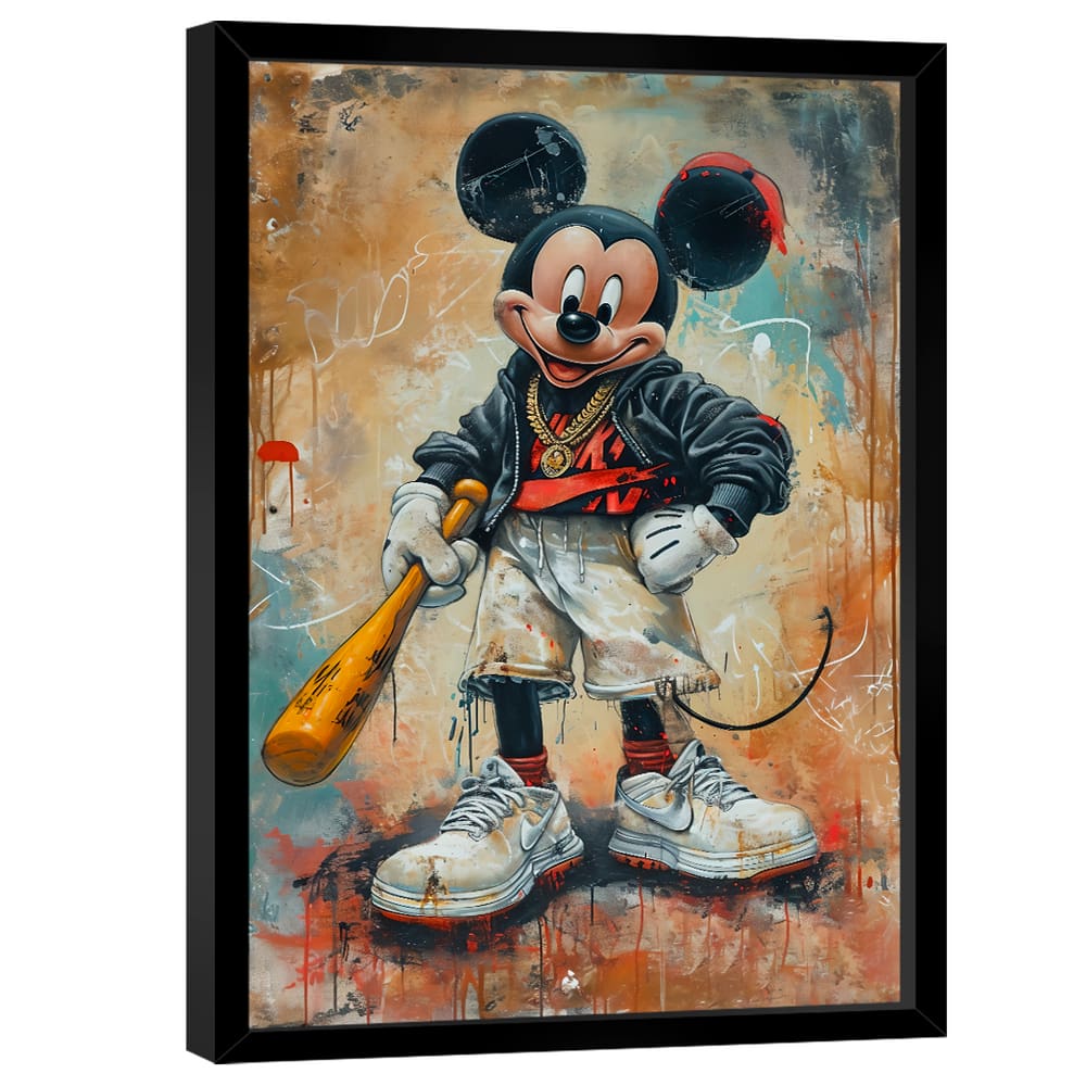 Quadro Decorativo Mickey Mouse Rebelde