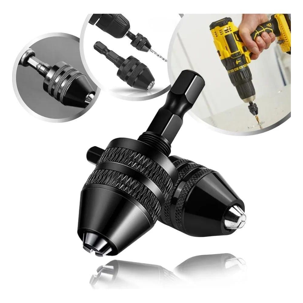 3X Mini Mandril Aperto Rápido 8Mm Adaptador Haste 1/4 Pol Pi