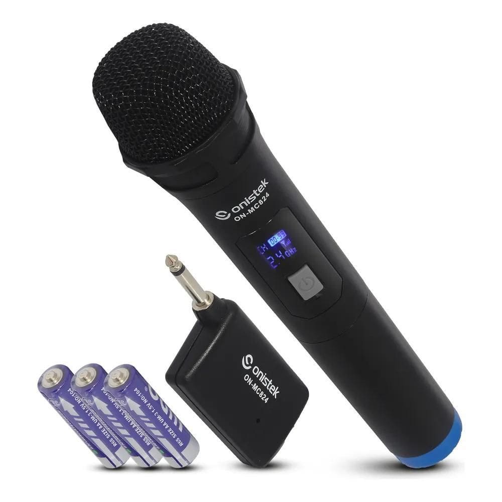 3X Microfone Sem Fio Profissional Wireless Karaokê Igreja Ba