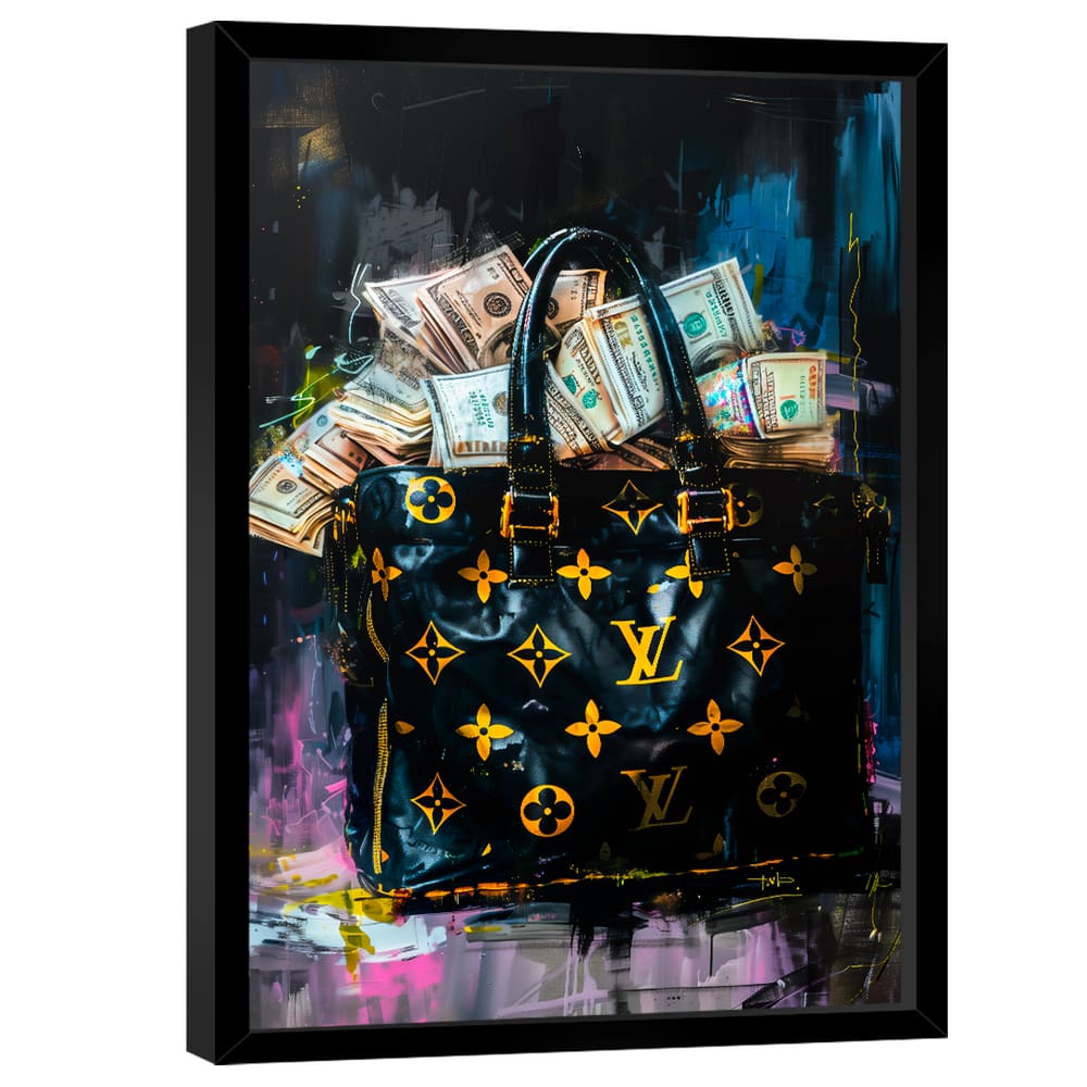 Quadro Decorativo Bolsa de Dinheiro