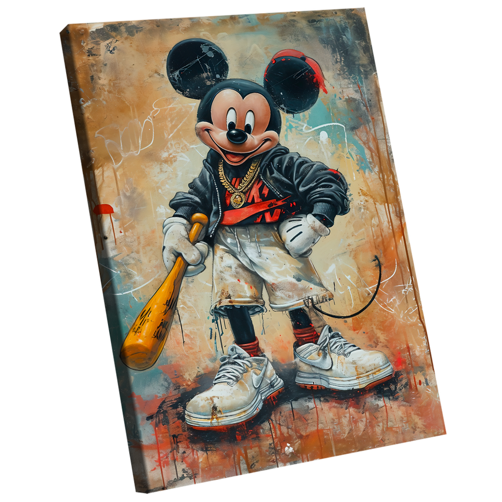 Quadro Decorativo Mickey Mouse Rebelde