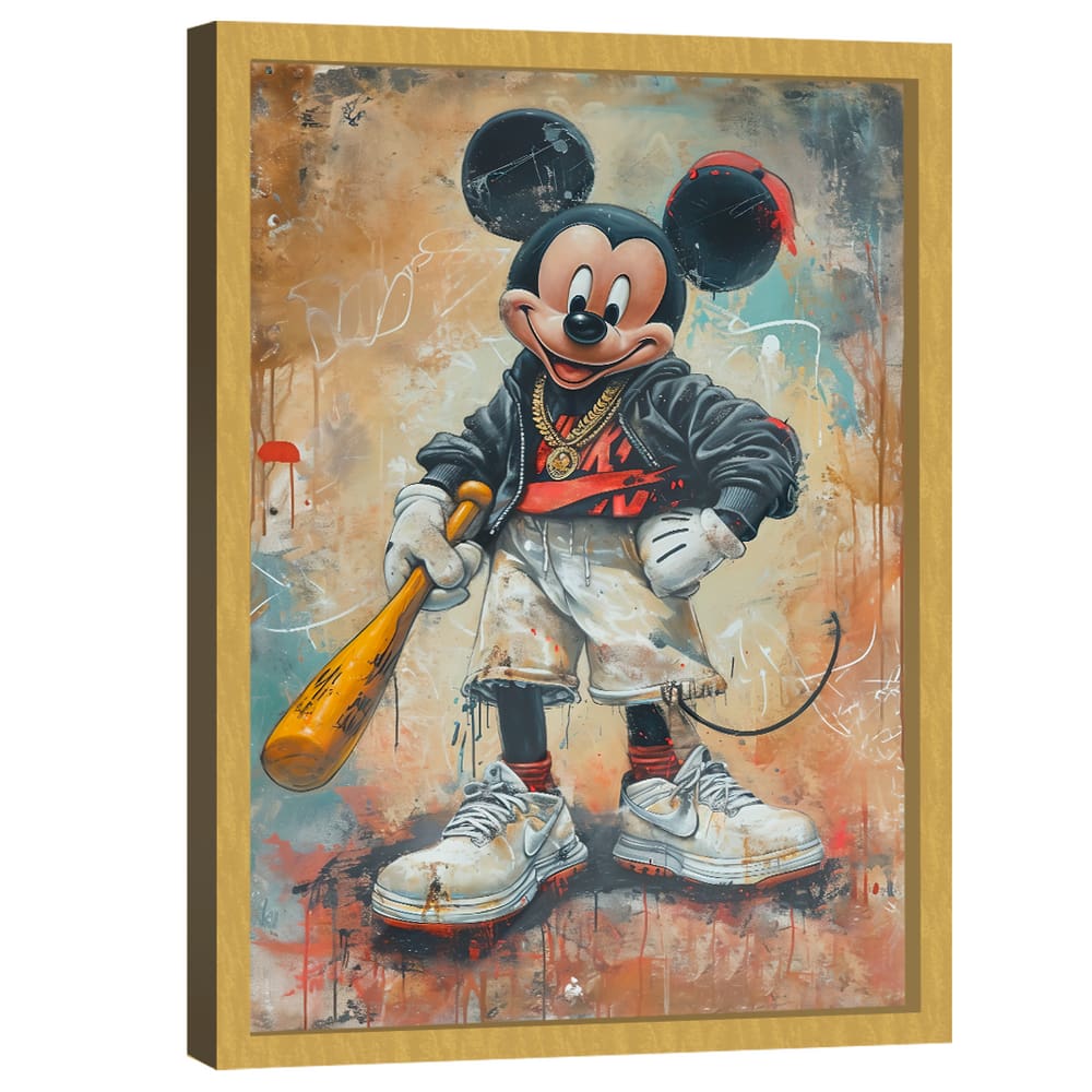Quadro Decorativo Mickey Mouse Rebelde