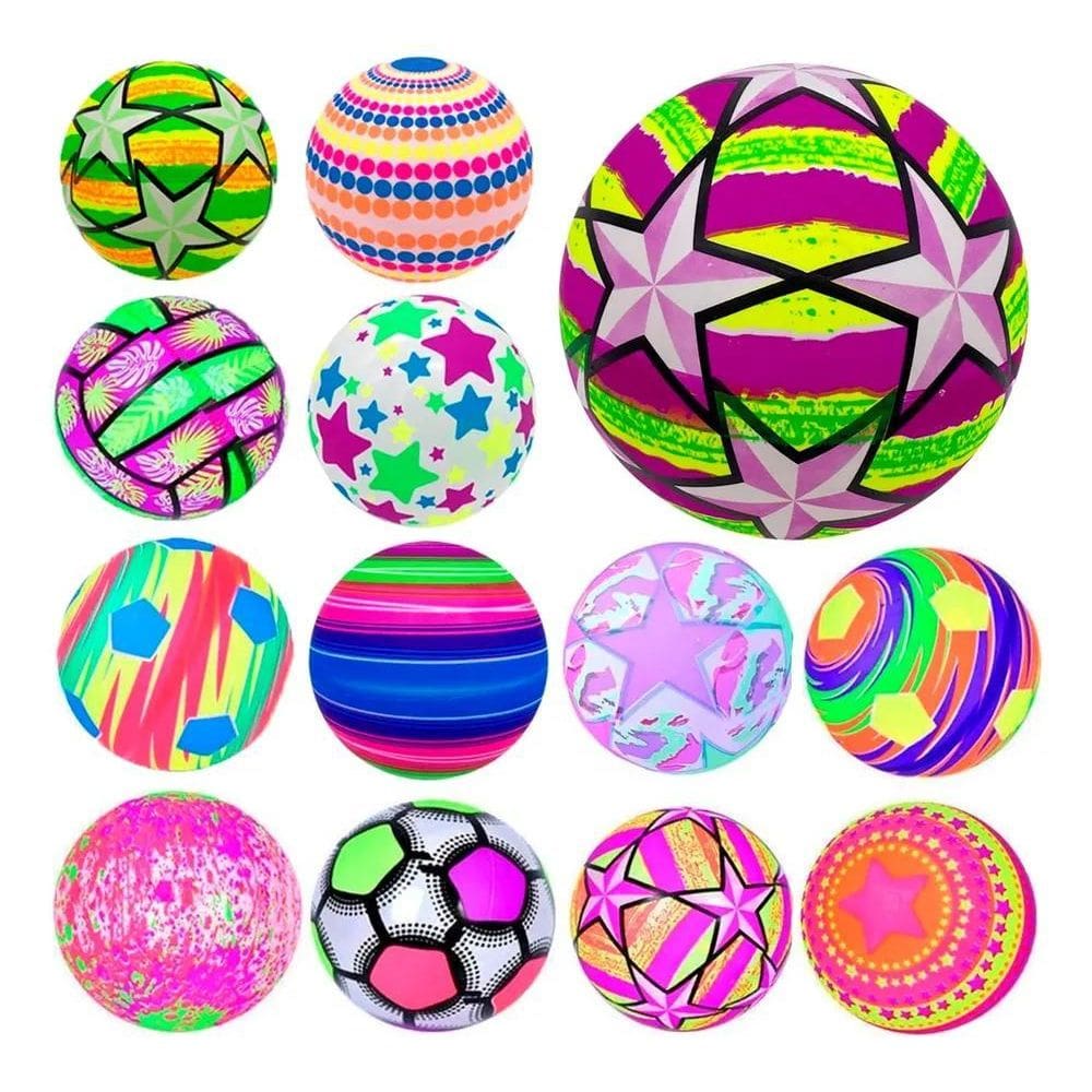 3X 10 Bola De Vinil Infantil Praia Festas Lembrancinha Ataca
