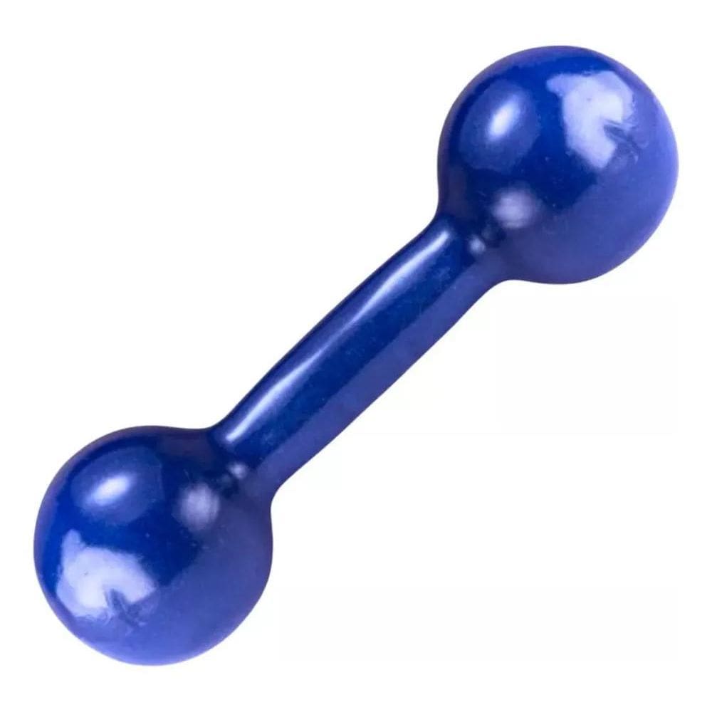 3X Halter 3Kg Emborrachado Redondo Unidade Treino Academia