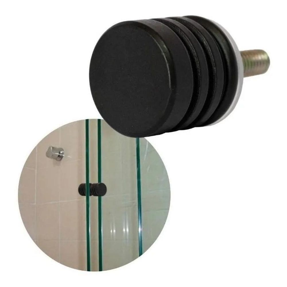 3X Puxador Para Box E Porta De Vidro Blindex - 1629