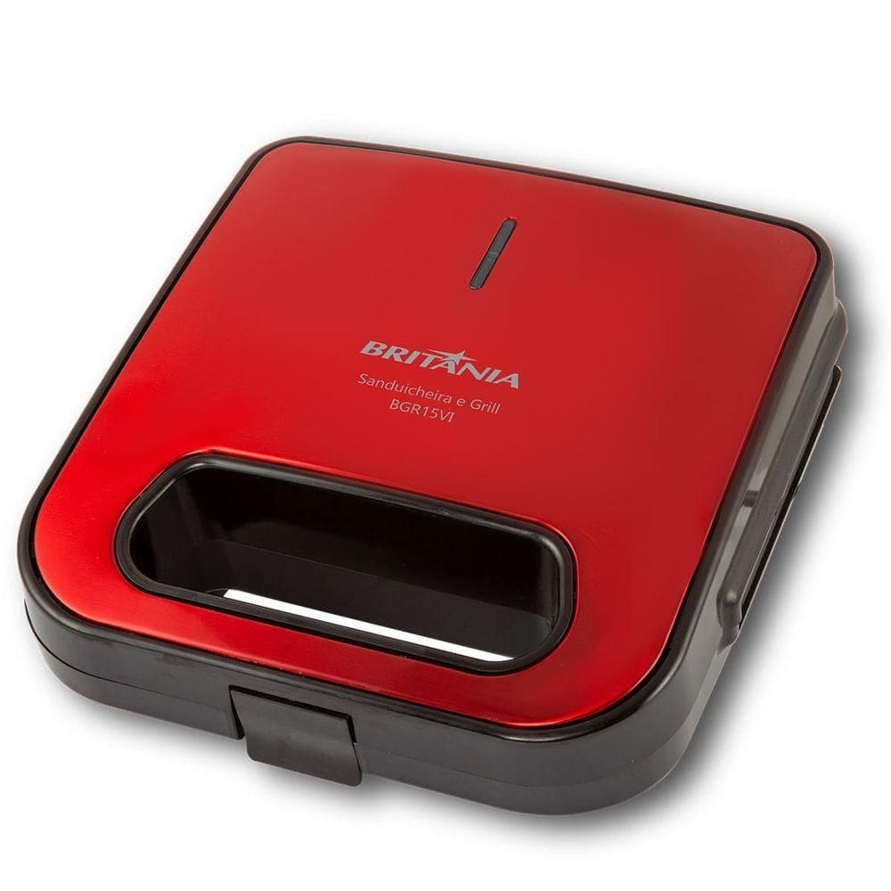 Sanduicheira E Grill Britânia BGR15VI Redstone 750W 220V