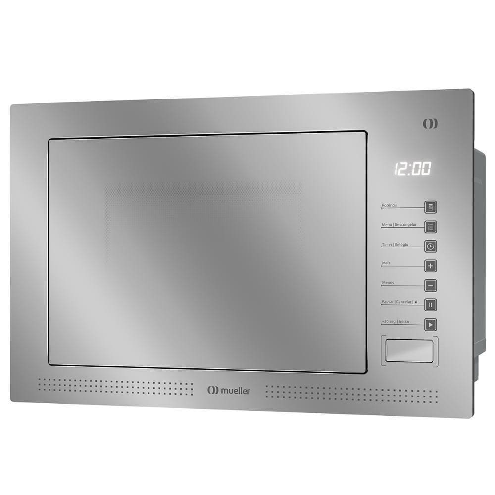 Micro-ondas De Embutir Mueller 25 Litros Espelhado MME25K Cinza 220V