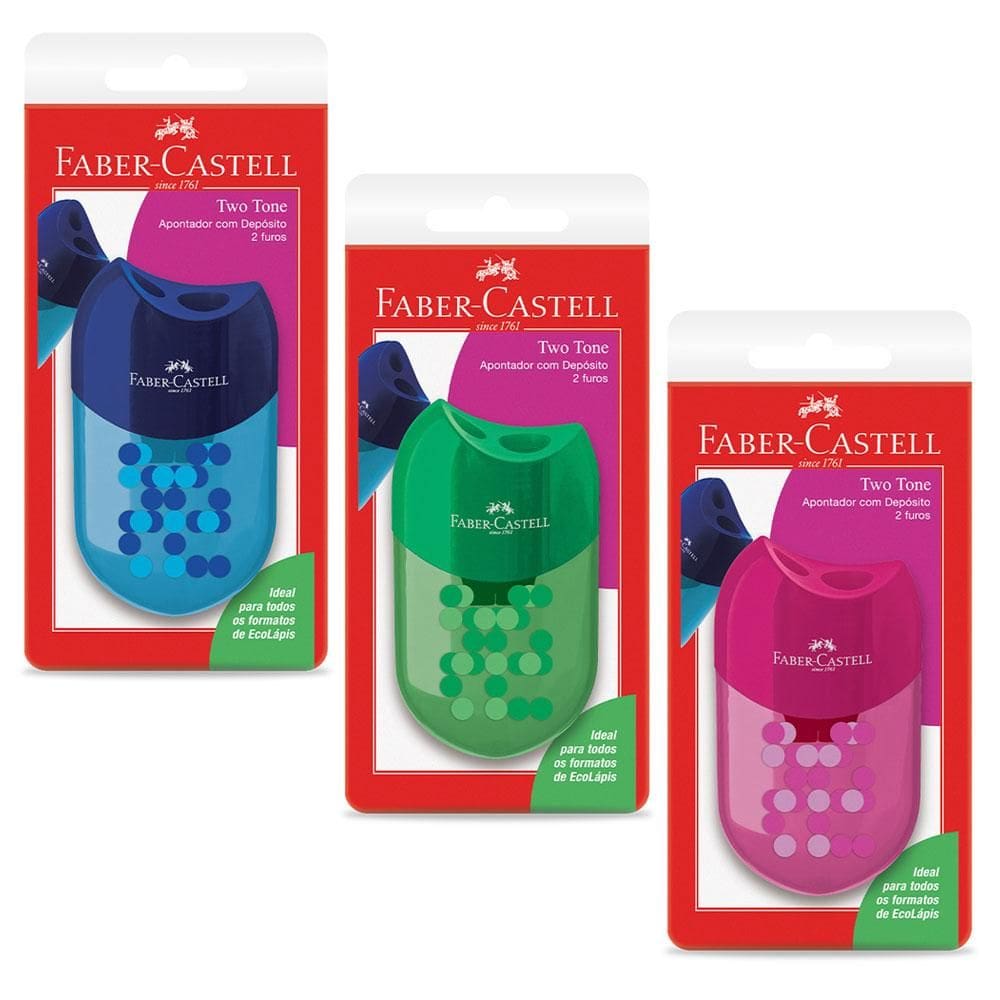 Apontador com coletor Two Tone  SM/TWOTONEAPT Faber-Castell