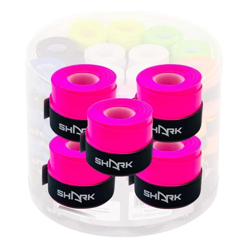 3X 5 Overgrips Shark Pro Extra Tacky 0,5Mm Beach Tennis Pade